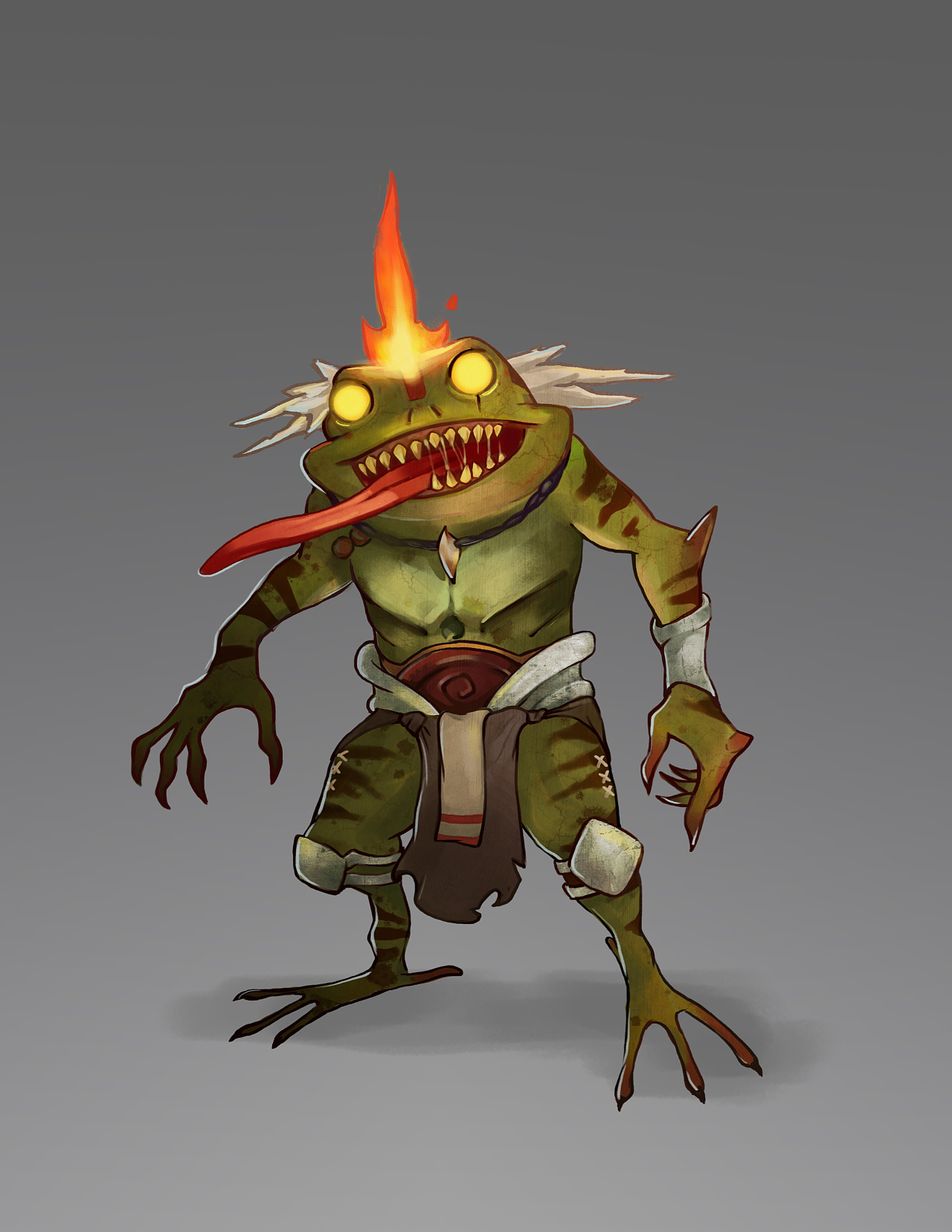 青蛙怪frog monster游戏角色设计