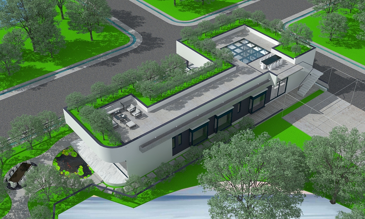 一层现代民宿自建房别墅设计（图ZMjI1MTE1Mzg4） - 建筑/空间 - 站酷设计师狮子座设计原创素材 - 站酷ZCOOL