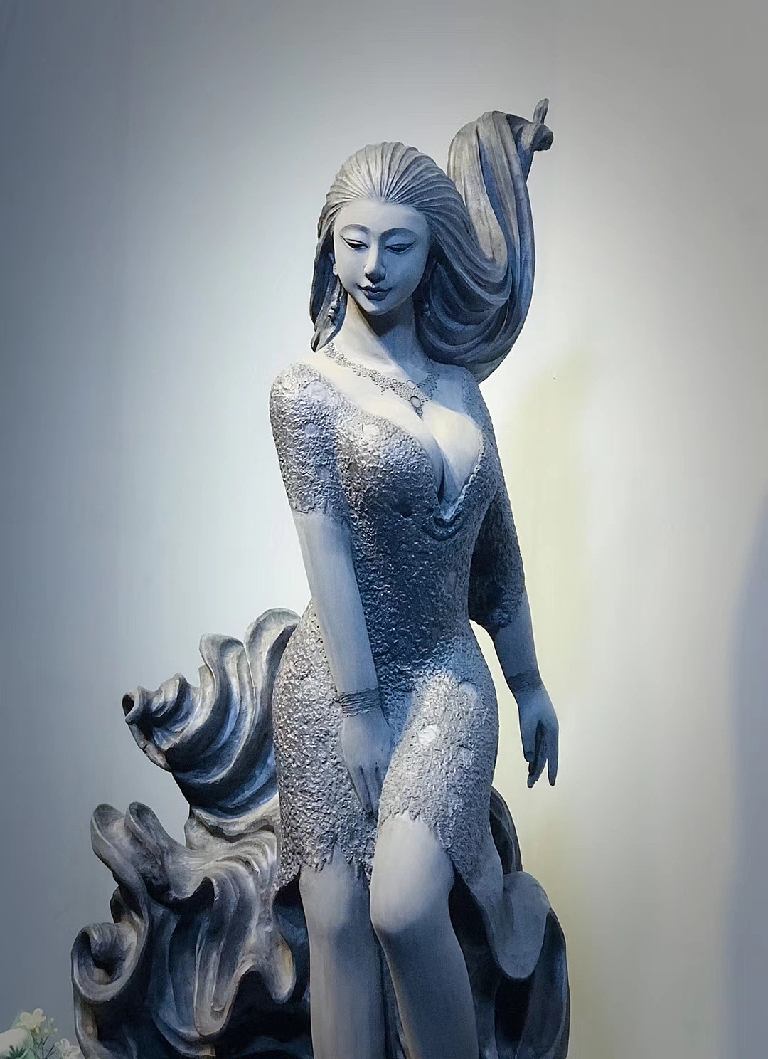 乌木雕刻美女木雕绝代佳人