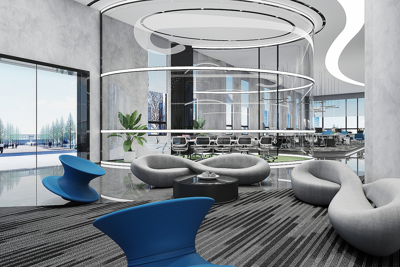 万虹电力-现代时尚办公空间