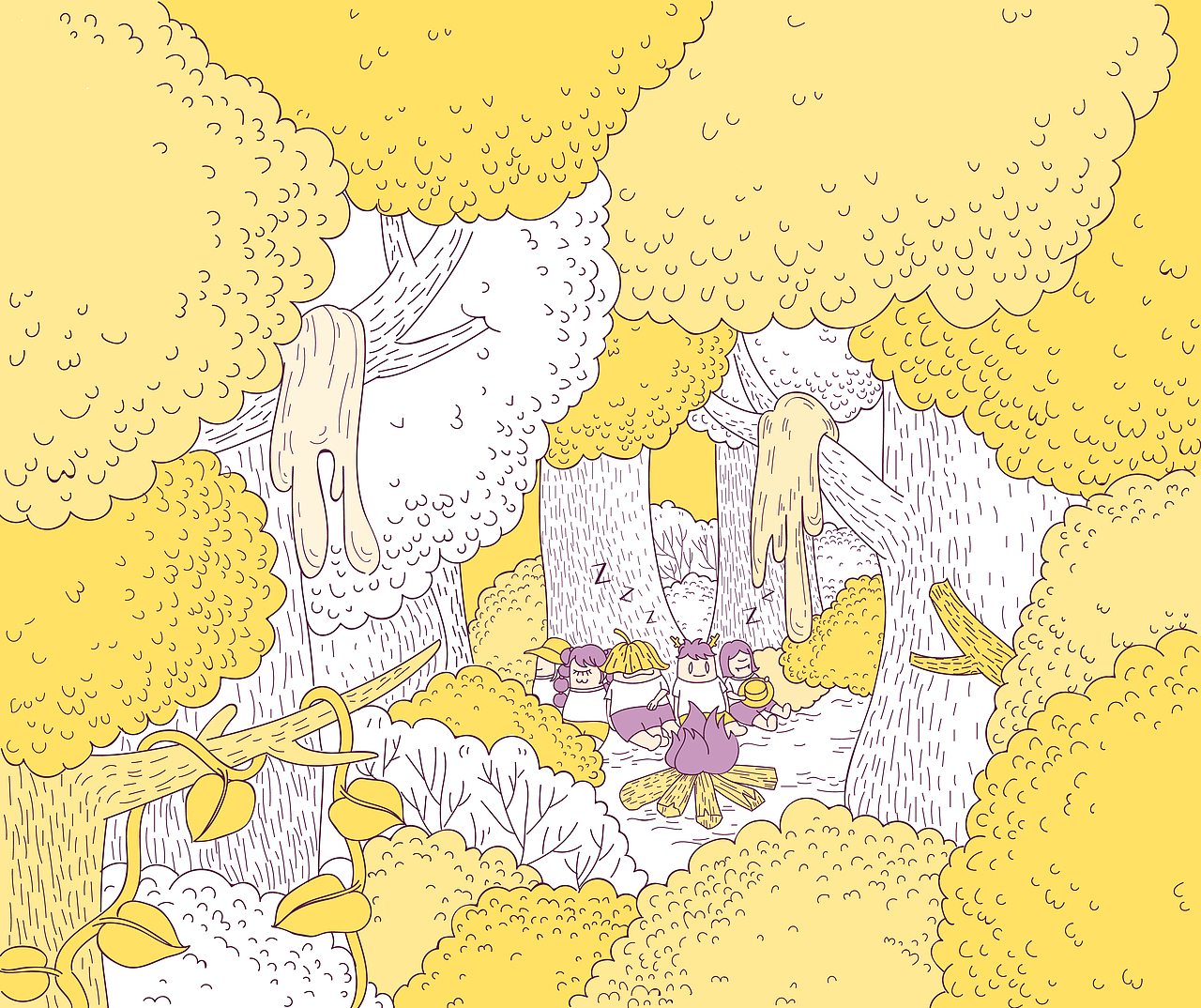 《魔菌学园》（图ZMTU3OTMzNTI0） - 绘本 - 站酷设计师黄笑醒原创素材 - 站酷ZCOOL