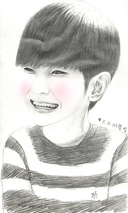 扫描的，点上腮红，是不是很嫩啊吼吼~\(^o^)/~