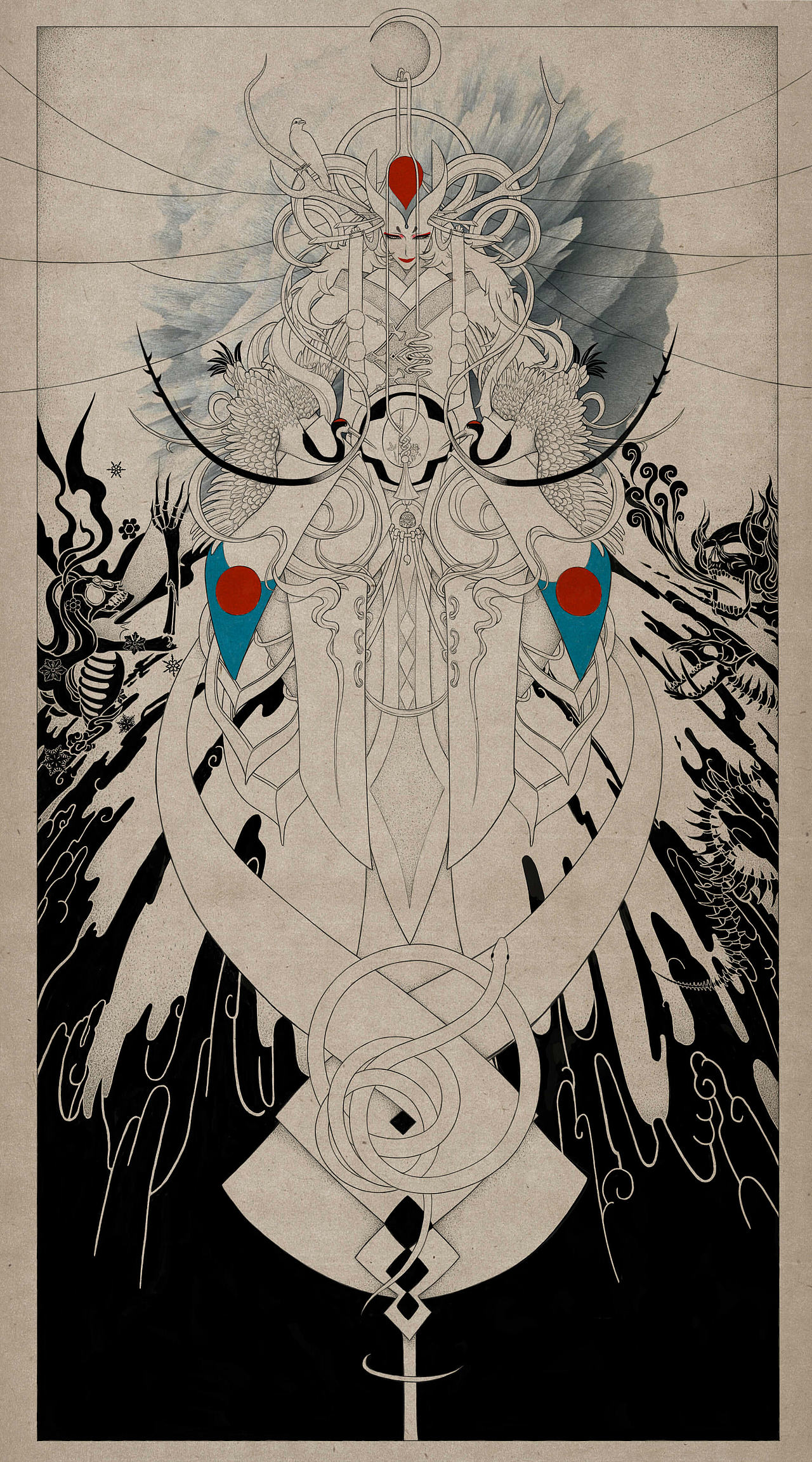 发地狱（图ZMTIzODk0ODIw） - 艺术插画 - 站酷设计师___忧原创素材 - 站酷ZCOOL
