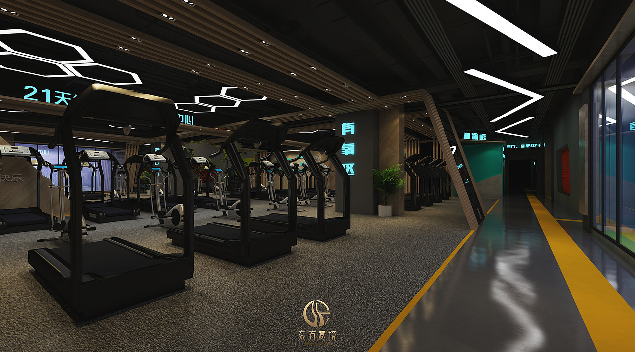 《东方意境效果表现设计》健身房案例欣赏