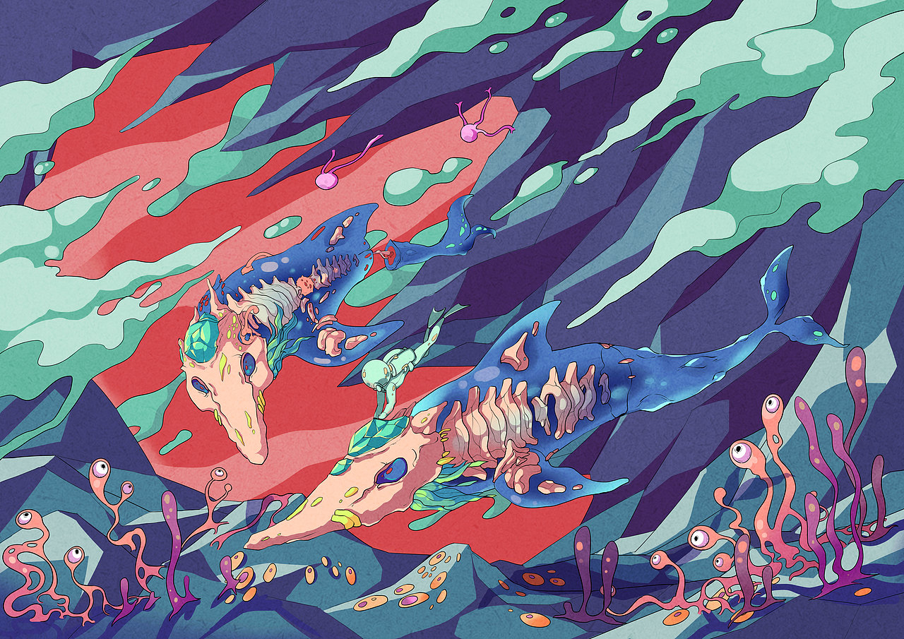 #2020青春答卷#“我们的世界”插画设计