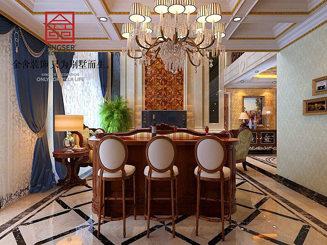 【国赫 红杉湾】260㎡-欧式风格-金舍装饰-石家庄装修（图ZNTkwNDAzMzY=） - 家装设计 - 站酷设计师金舍小柯原创素材 - 站酷ZCOOL