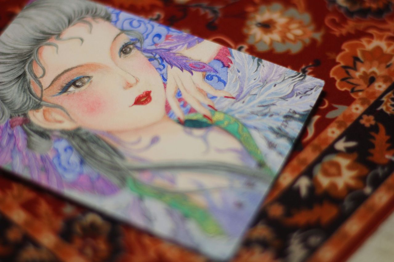 山海经青鸾（图ZMzUxMzAzNzQ0） - 绘画 - 站酷设计师燕柒7原创素材 - 站酷ZCOOL