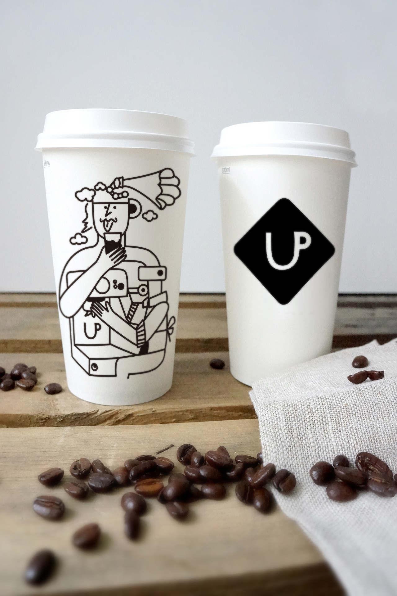 THE CUPS 咖啡品牌logo与包装（图ZMTc4MDA2NTI0） - 品牌 - 站酷设计师力力凹原创素材 - 站酷ZCOOL