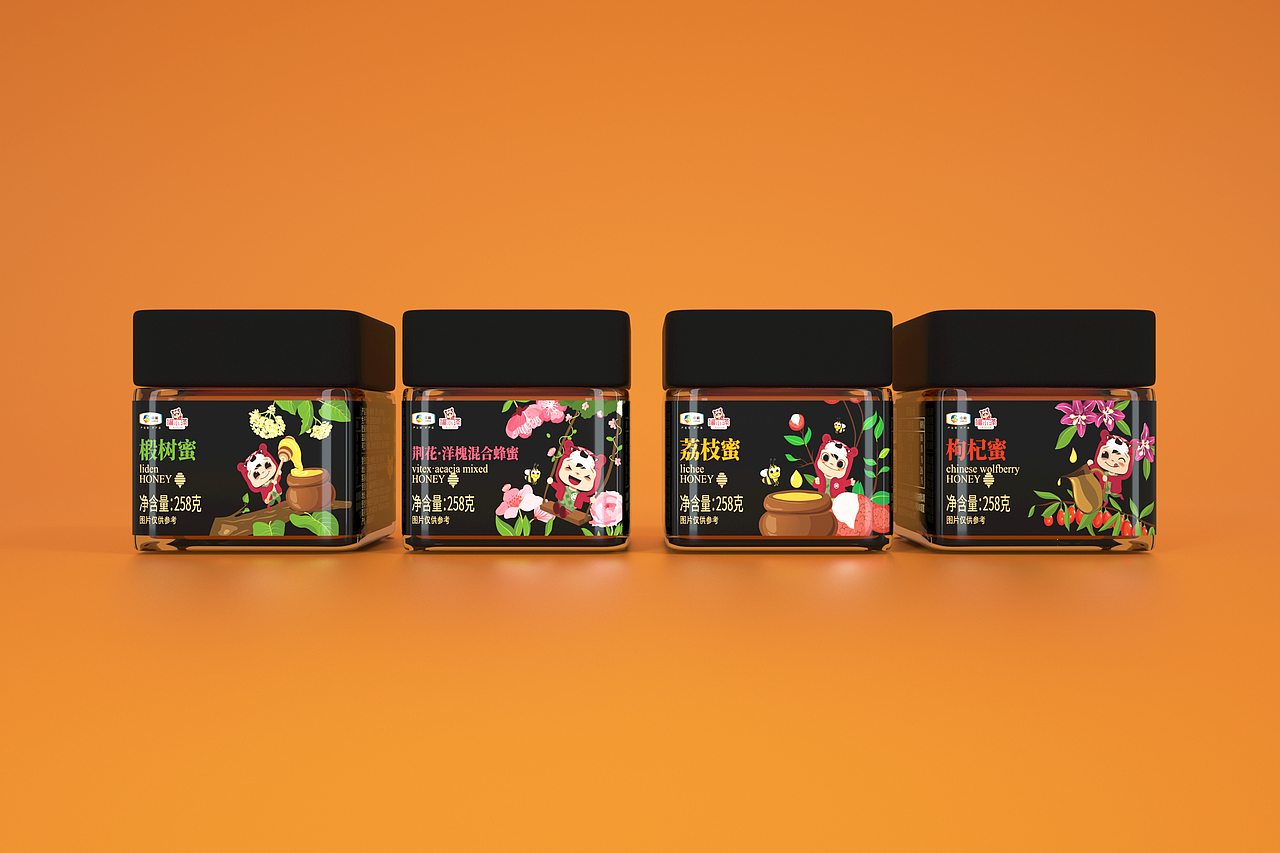 中粮集团福小满蜂蜜包装设计礼盒设计
