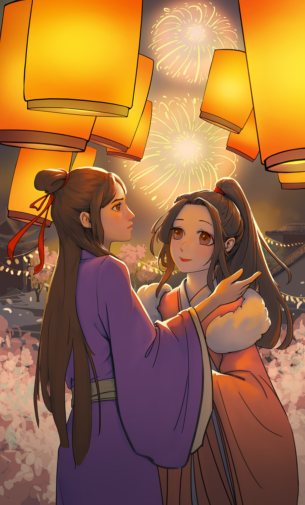 古风情侣（图ZMjQ1MjMxNzg0） - 艺术插画 - 站酷设计师Marlboro998原创素材 - 站酷ZCOOL