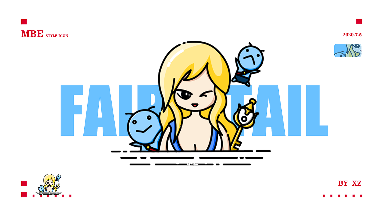 《妖精的尾巴》mbe风格图标设计（图ZMjE1NTMzMjY4） - 图标 - 站酷设计师噗噗向前冲原创素材 - 站酷ZCOOL