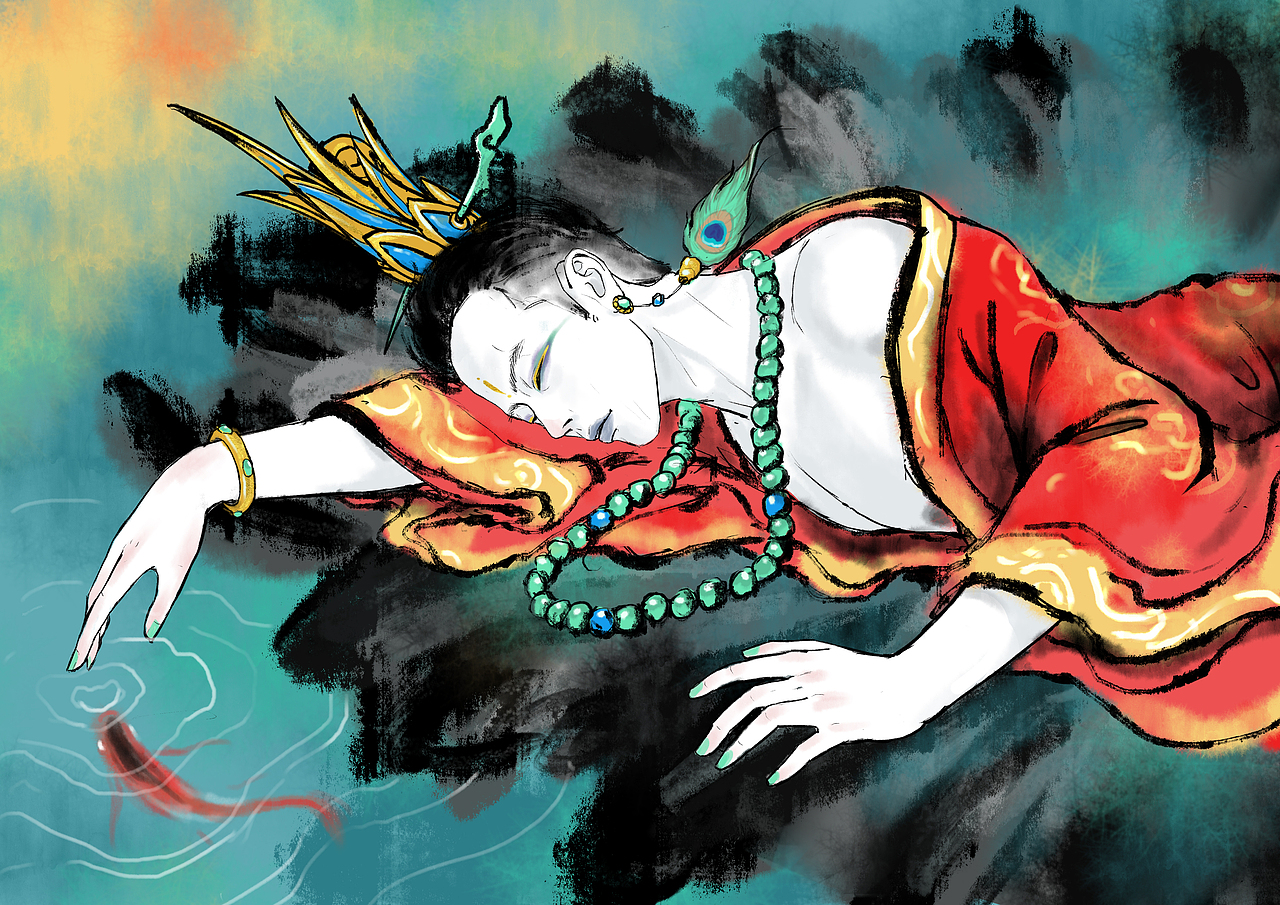 这是摸到一点感觉之后画的,比前两天的效果好一点了。