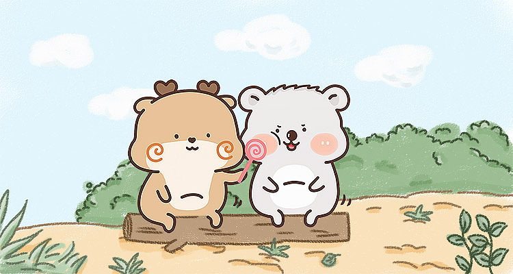 狍小坑日常篇2(微信表情)|动漫|网络表情|bella唐