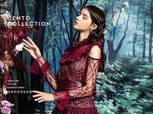 CENTO COLLECTION 2018迷情巴洛克连衣裙