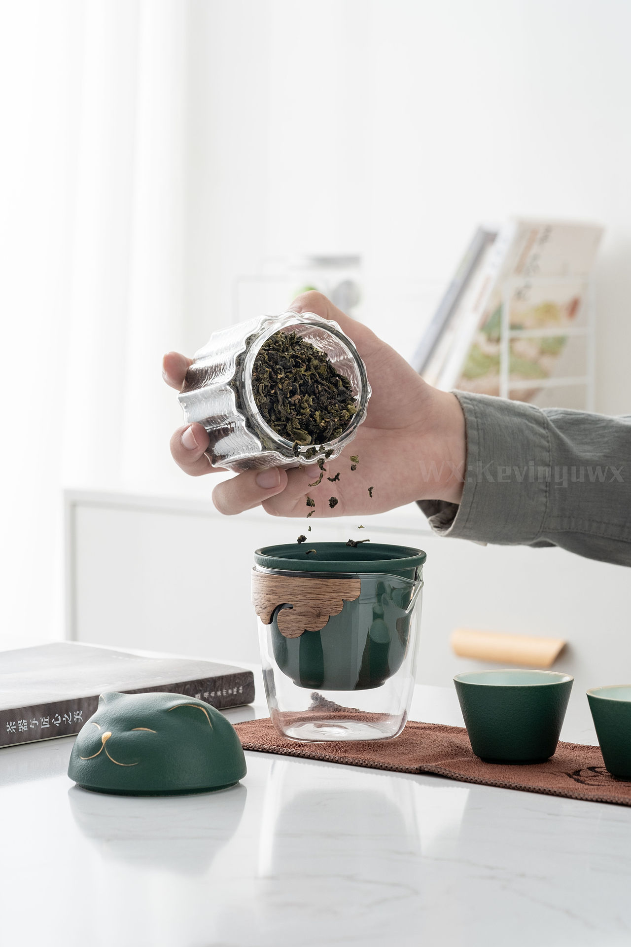 陶瓷萌猫快客杯/便携茶具/功夫茶具/快客杯/摄影拍摄（图ZMjU4MzU3NTg0） - 产品摄影 - 站酷设计师摄影师_渡口原创素材 - 站酷ZCOOL