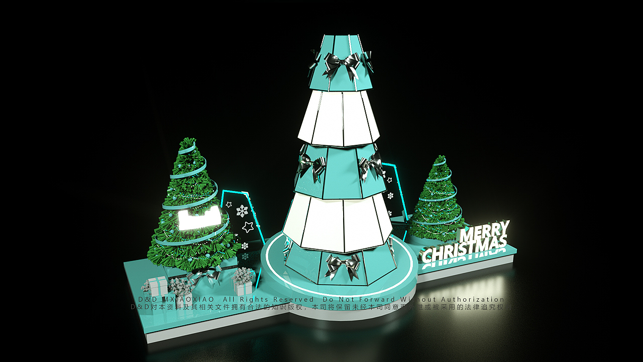 几棵圣诞树的设计