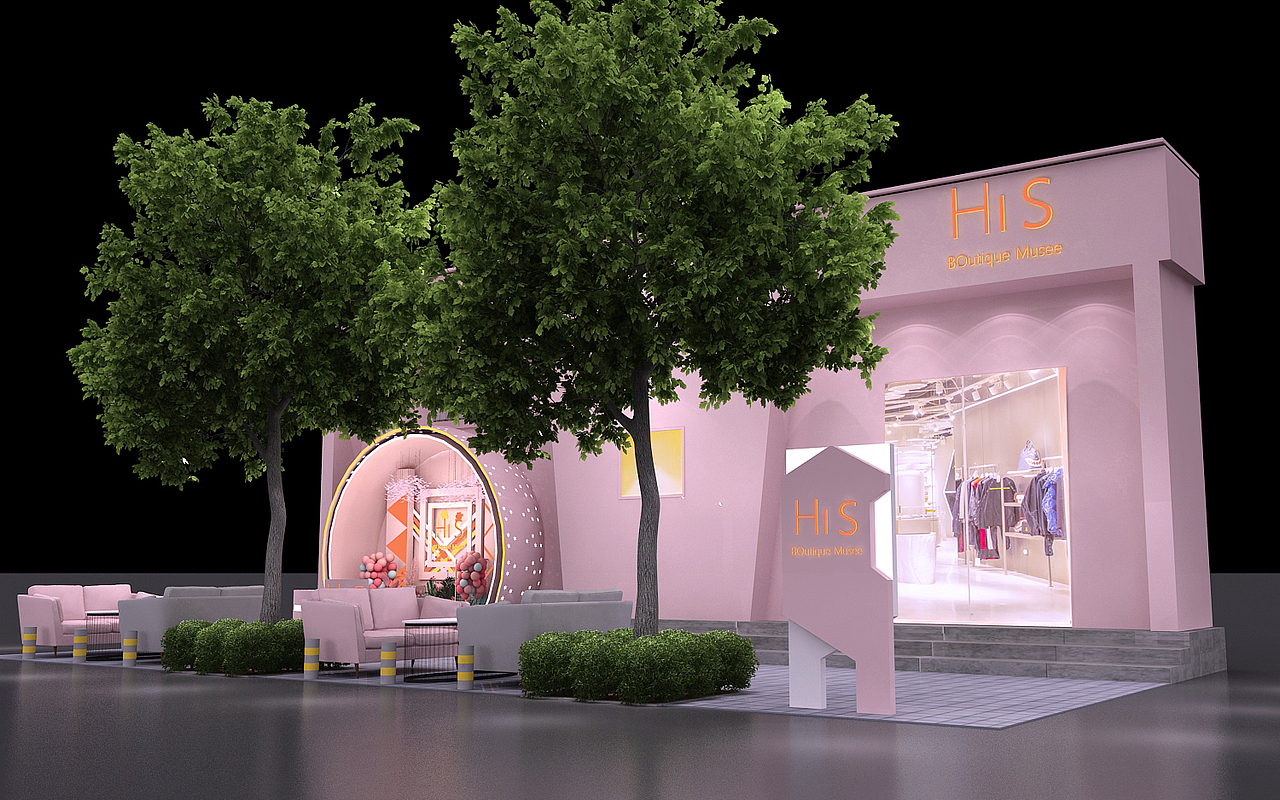 店面外展路演效果图设计（图ZMjEwNjU1MjMy） - 其他三维 - 站酷设计师艺汇设计原创素材 - 站酷ZCOOL
