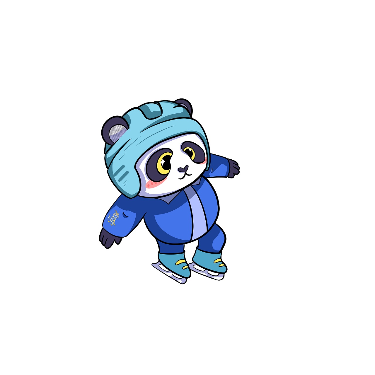 奥运会熊猫吉祥物图画图片