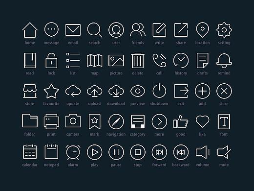 线性图标（个人主页-ZNDEzNjYxNTY=） - 其他平面 - 站酷设计师郑喜莲原创素材 - 站酷ZCOOL