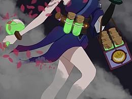 練習(xí)作品 #孫無力潮流插畫角色I(xiàn)P事務(wù)所