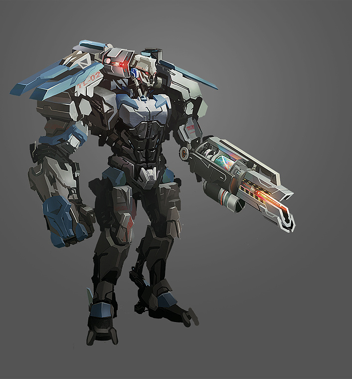 机甲概念设定|插画|游戏原画|狐涂丶若朴 - 原创作品 - 站酷 (zcool)