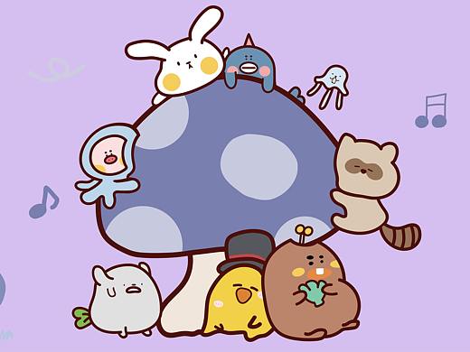 可爱矢量插画Tami friends