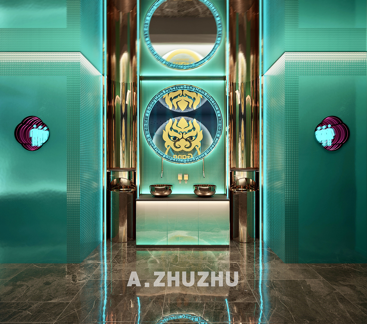 烧江南——江南园林式烤肉空间|阿朱朱（图ZMjY5MzAzMjUy） - 酒店餐饮设计 - 站酷设计师啊~朱朱原创素材 - 站酷ZCOOL