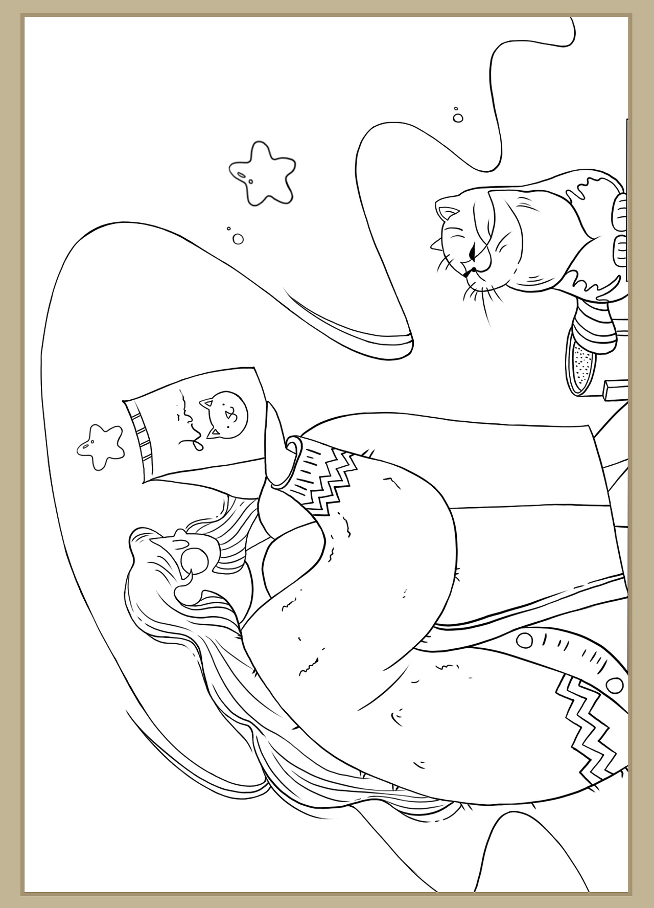 工笔白描国潮风元素插画合集