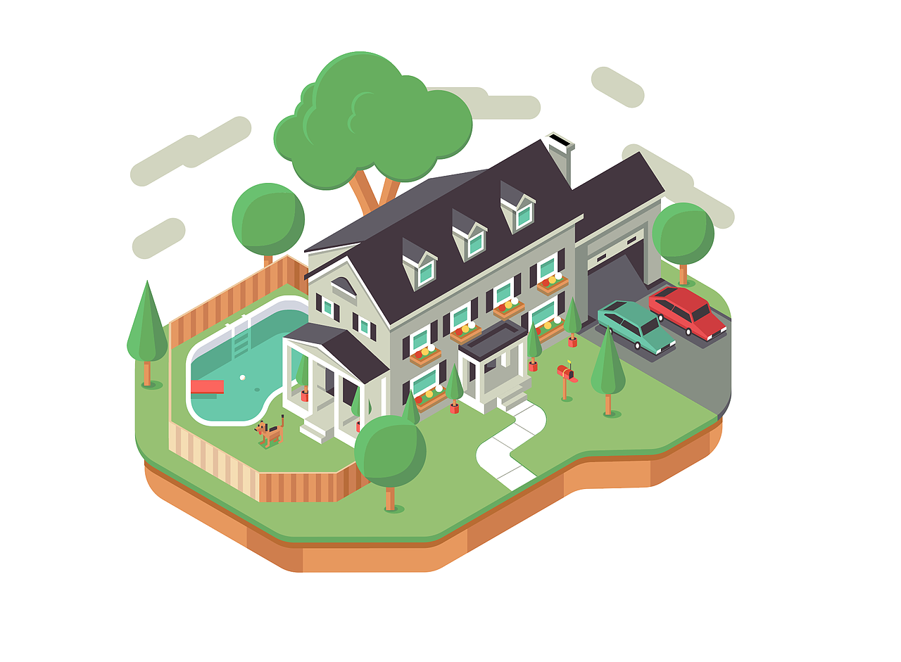 2.5D等距视角风格小场景练习（图ZMTE4OTQyODMy） - 其他平面 - 站酷设计师tails0211原创素材 - 站酷ZCOOL