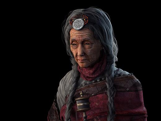 《藏民印象---莫拉》