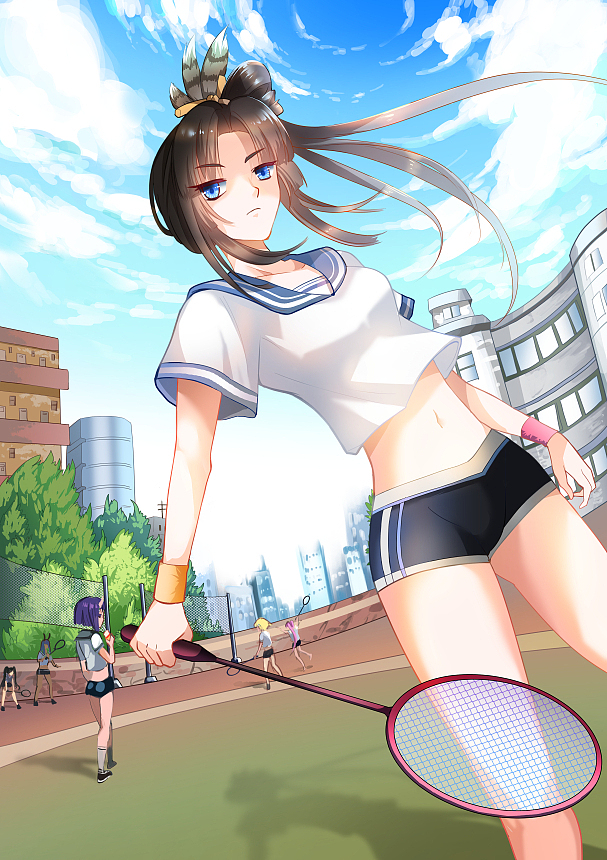 2018-5-fgo牛若丸-#二次元动漫赛璐璐水手服校园|插画|创作习作|针巢