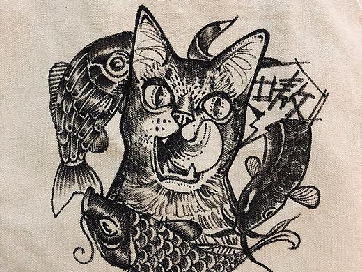 猫×帆布袋