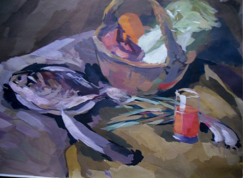 曾经高二2个月的暑假 开始接触水彩