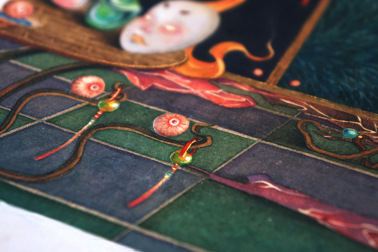 《浮浪行.邪见》 白中南颜彩-人川集（图ZMjQ3MjE5NjQ4） - 艺术插画 - 站酷设计师白中南原创素材 - 站酷ZCOOL