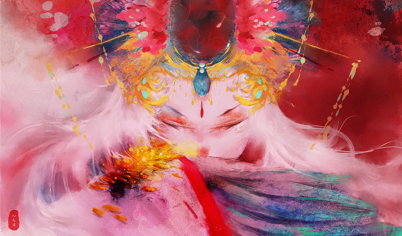 《花想容》|插画|商业插画|喵耳朵c_原创作品-站酷zcool