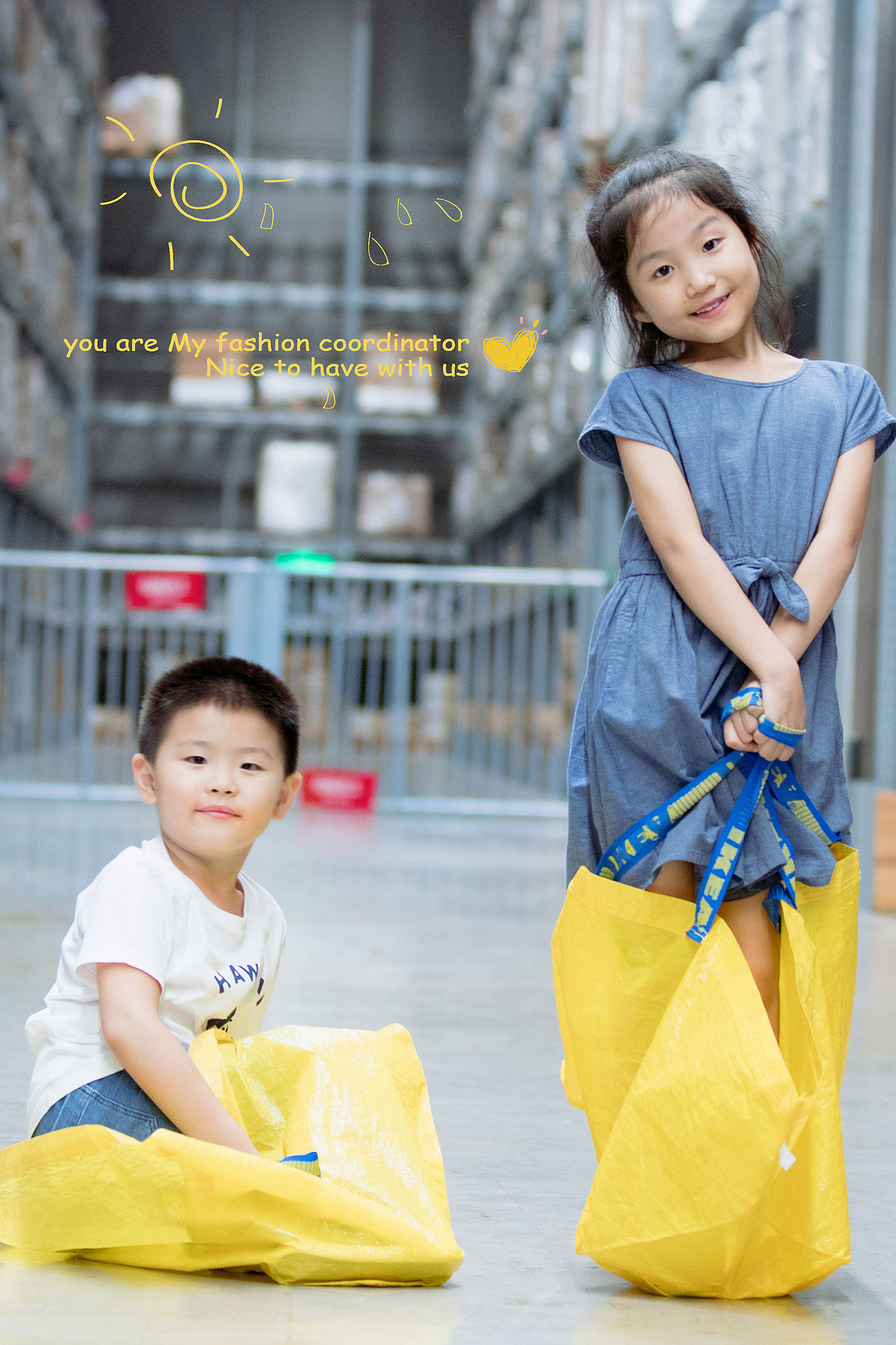 关系超好的姐弟俩