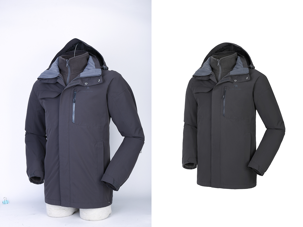 男士冲锋衣修图对比（图ZMjE5MDE1OTQ4） - 休闲/流行服饰 - 站酷设计师sosola原创素材 - 站酷ZCOOL