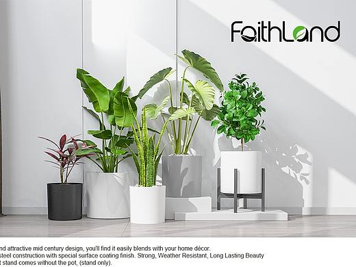 plant stand & handle & flower pot