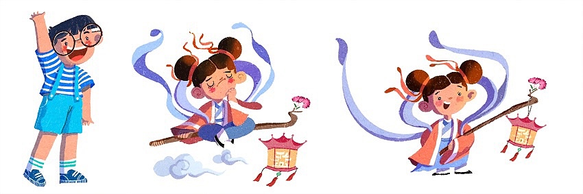 鹽業(yè)歷史博物館主題角色插畫設計（圖ZMzM0NDY1ODM2） - 概念設定 - 站酷設計師沐沐安原創(chuàng)素材 - 站酷ZCOOL