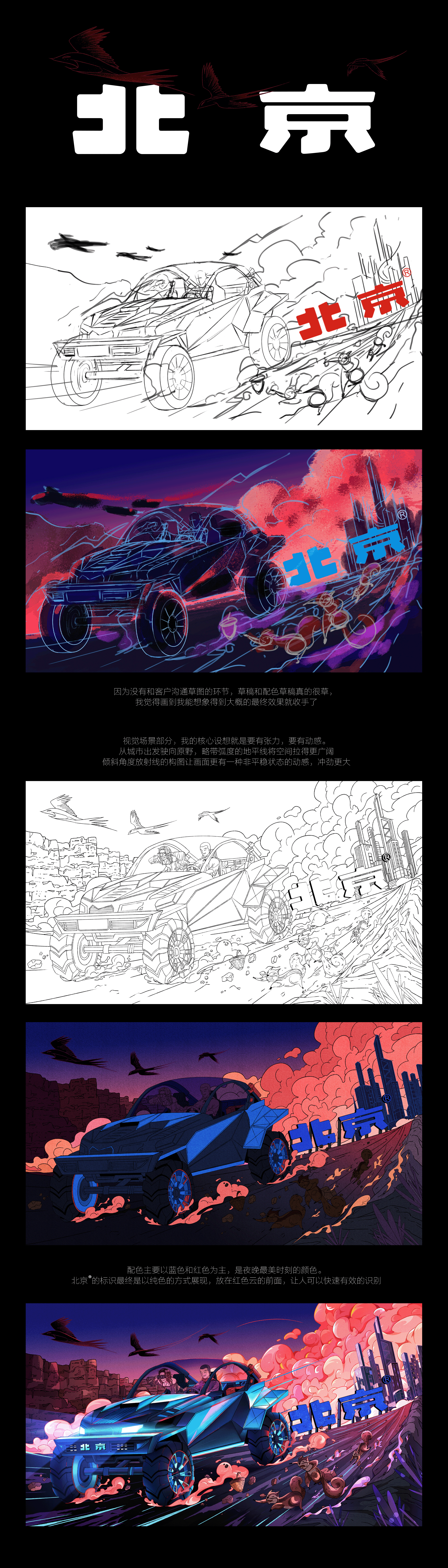 向未来 | 北京越野 未来越野车设计（图ZMjk5NzEzNDU2） - 商业插画 - 站酷设计师竹一丸原创素材 - 站酷ZCOOL