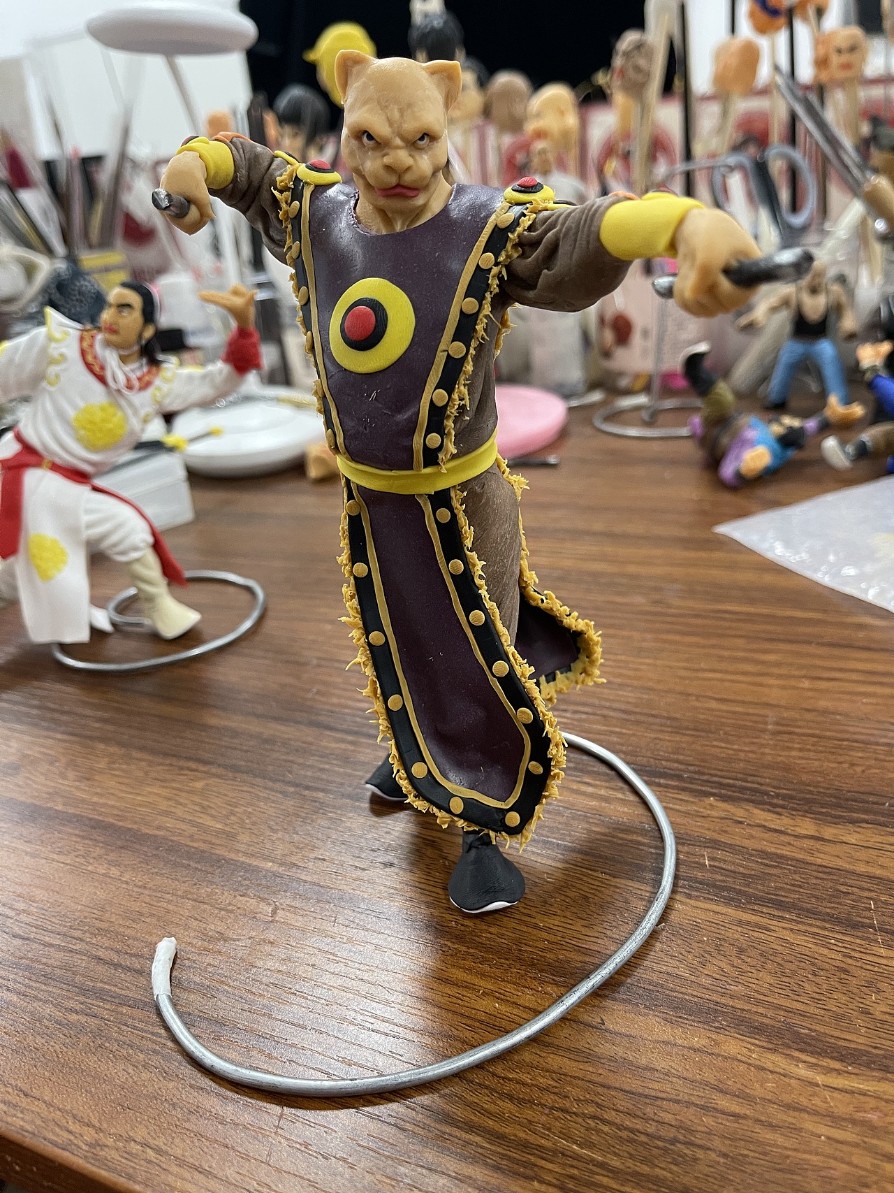 康健面塑作品《西游妖王》