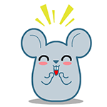 翔通动漫原创表情---黑眼鼠