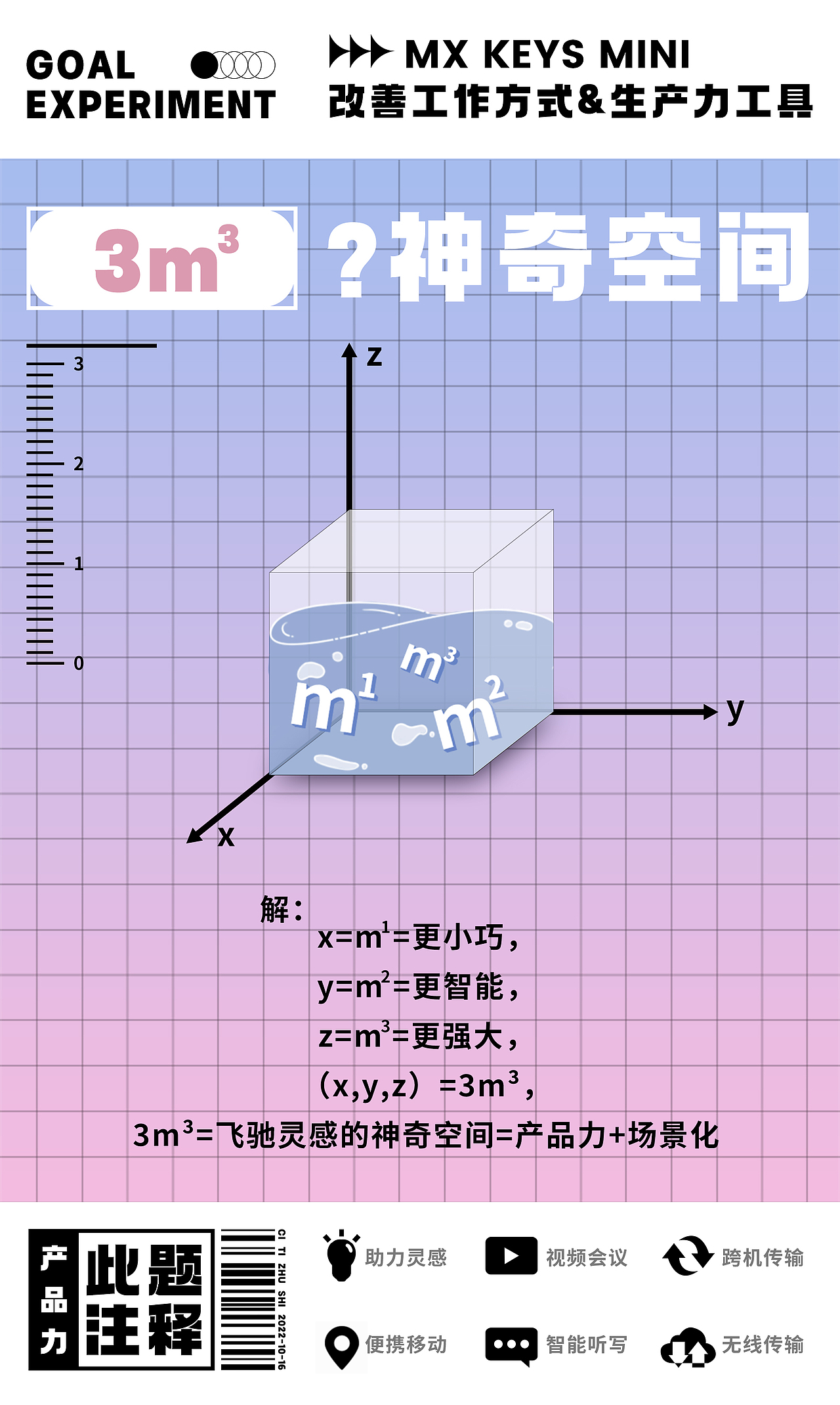 #罗技 - 创造大师的神奇3m³ - 数学空间实验室（图ZMzE5MTA5NTQ0） - 海报 - 站酷设计师璐一兮原创素材 - 站酷ZCOOL