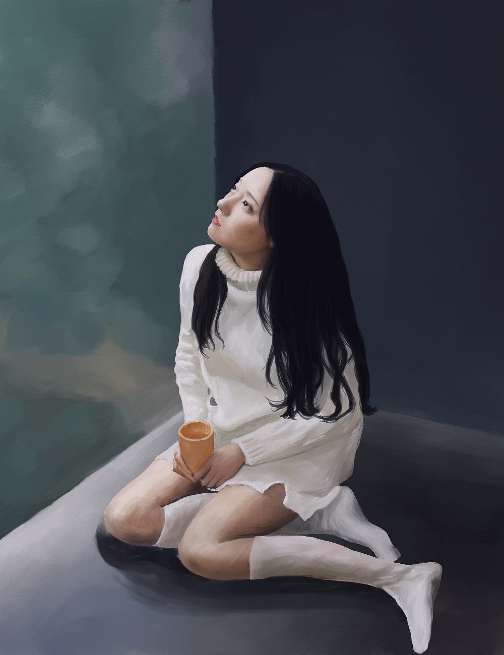 女孩（图ZNDIzMDE3MDA=） - 艺术插画 - 站酷设计师陌町原创素材 - 站酷ZCOOL