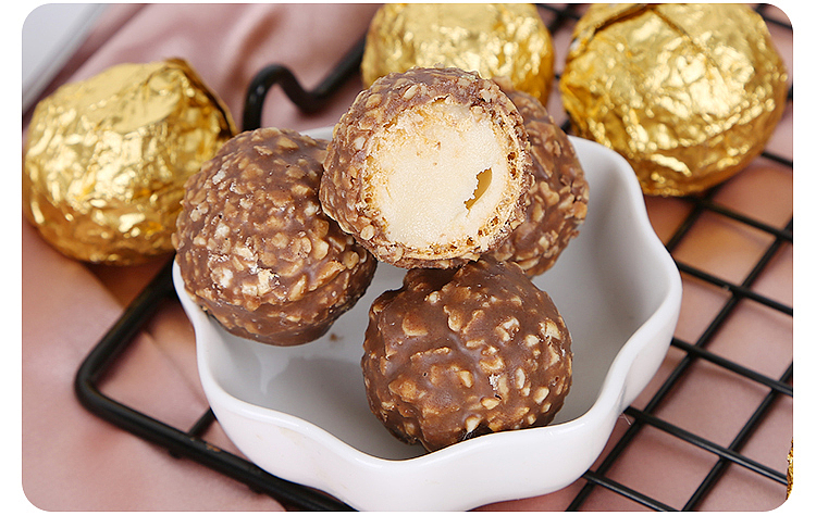 金沙球巧克力拍摄 详情页描述