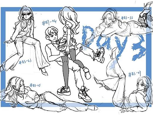 #速写60天挑战赛#（个人主页-ZNTgyOTM4NDg=） - 创作习作 - 站酷设计师你好我是大头原创素材 - 站酷ZCOOL