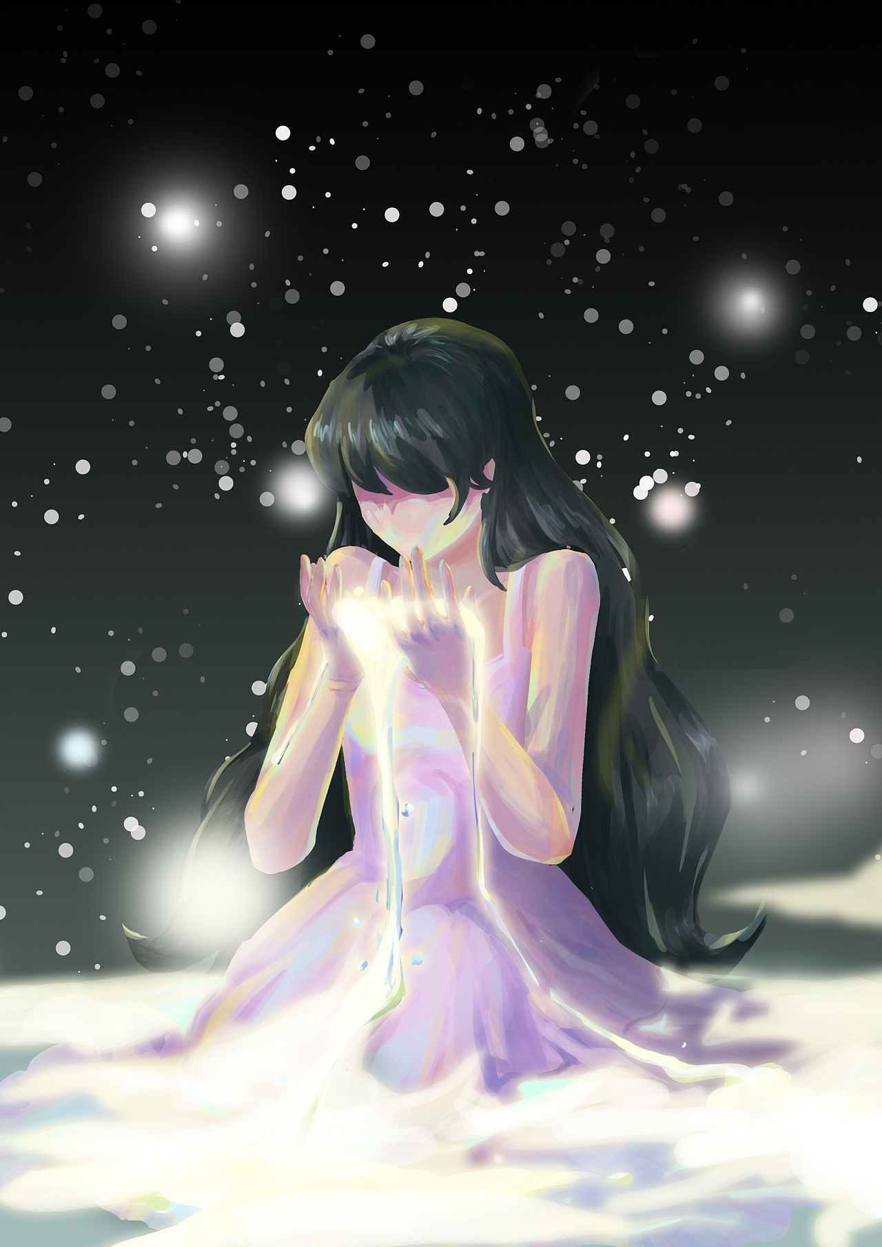 听雪（图ZMjM2NDI1Mzg0） - 商业插画 - 站酷设计师秋水不瑟原创素材 - 站酷ZCOOL