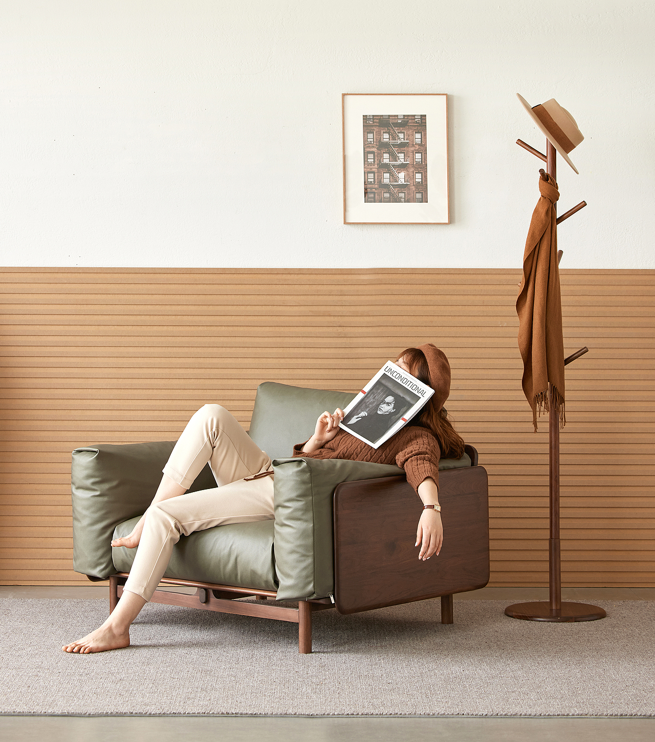 黑胡桃木皮质沙发拍摄（图ZMjU3NDIyOTAw） - 产品摄影 - 站酷设计师婷瘦瘦原创素材 - 站酷ZCOOL