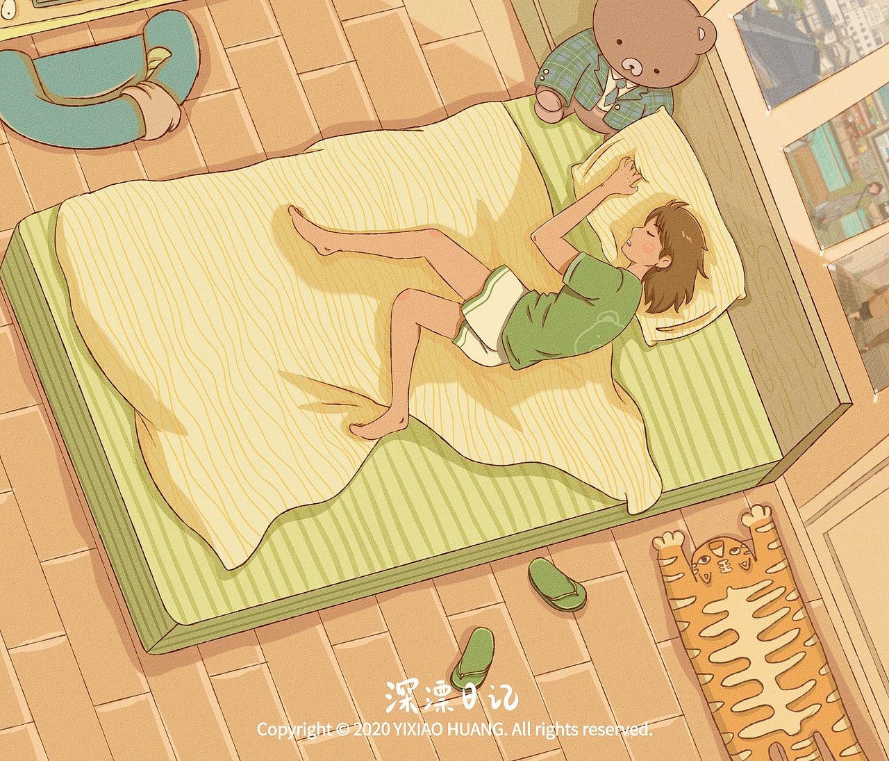 深漂日记（图ZMjM0MDQyOTky） - 艺术插画 - 站酷设计师YIXIAO_原创素材 - 站酷ZCOOL