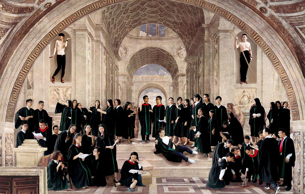 中山大学哲学系哲学专业2013级特色毕业照